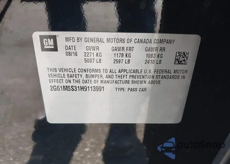 2017 Cadillac Xts Luxury from USA, damaged, VIN 2G61M5S31H9113991